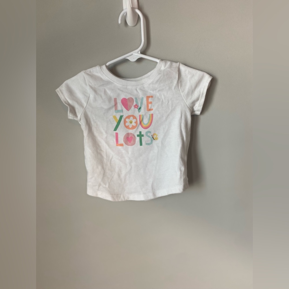Garanimals White Tee with Colorful 'Love You Lots' Design